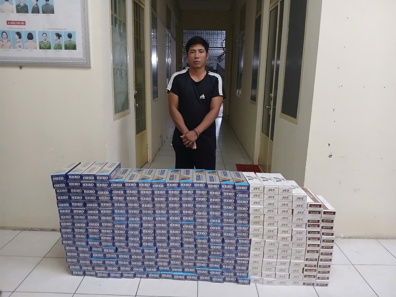 Đối tượng Chí Tâm cùng tang vật