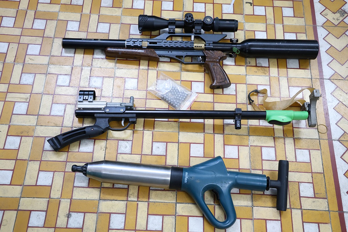 Tang vật súng thu giữ