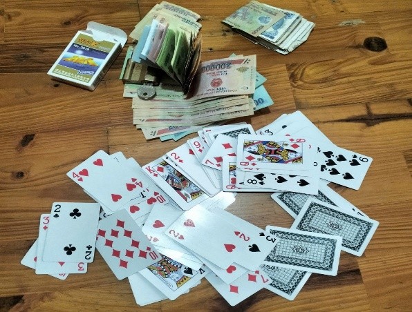 Tang vật tại hiện trường thu được